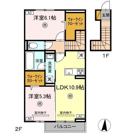 セゾンコート桜木（201） 間取り図画像