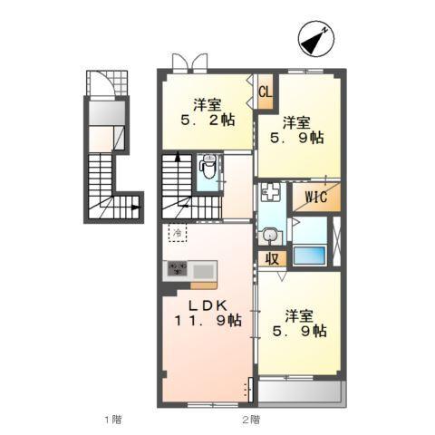 シュプロスⅡ 間取り図画像