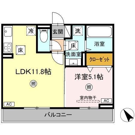 D-room N（106） 間取り図画像