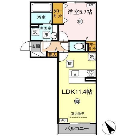 D-room N（108） 間取り図画像