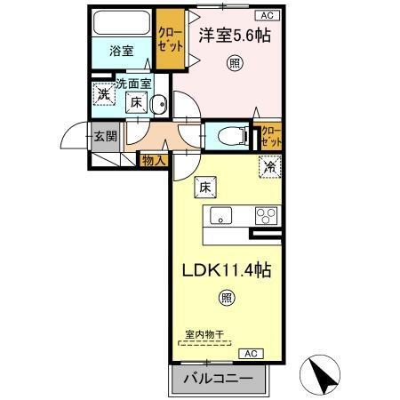 D-room N（112） 間取り図画像