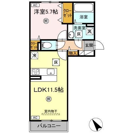D-room N（115） 間取り図画像