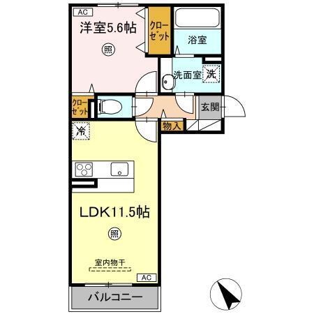 D-room N（207） 間取り図画像