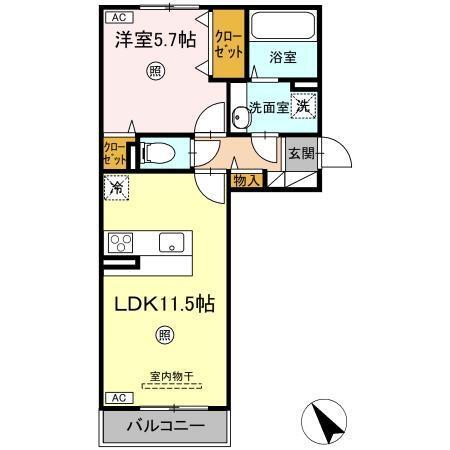 D-room N（215） 間取り図画像