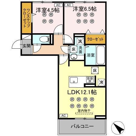 グランフォレ下南部（103） 間取り図画像