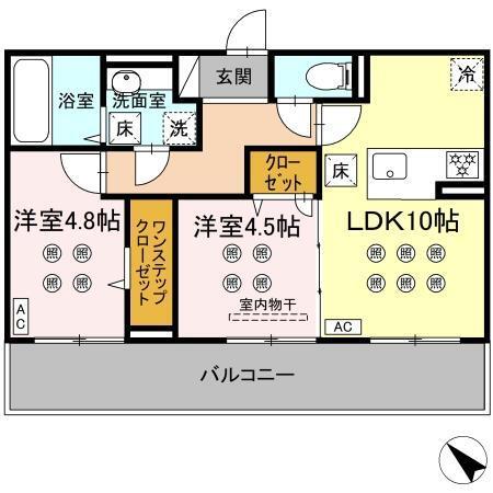 グランフォレ下南部（105） 間取り図画像