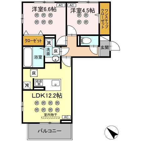 グランフォレ下南部（106） 間取り図画像