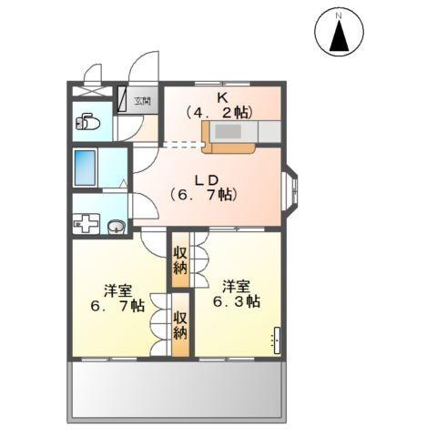 センチュリーハイツ 間取り図画像