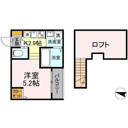 MODERN PALAZZO須屋　Balm（106） 間取り図画像