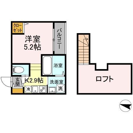 MODERN PALAZZO須屋　Balm（107） 間取り図画像