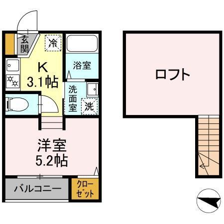 MODERN PALAZZO須屋　Balm（202） 間取り図画像