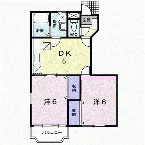 マリア清水Ａ（105） 間取り図画像
