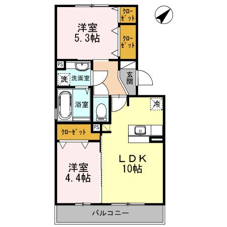 マナローザ（205） 間取り図画像