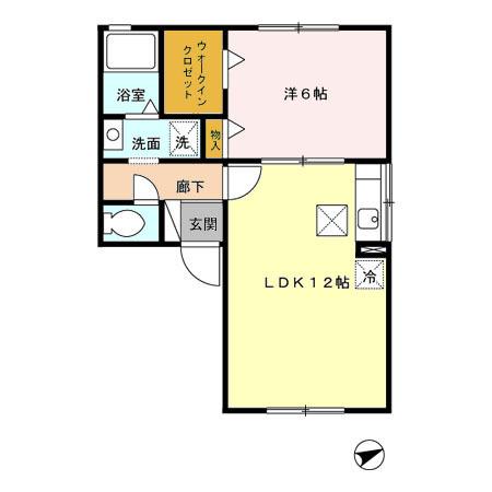 ウィルモア須屋　A棟（103） 間取り図画像