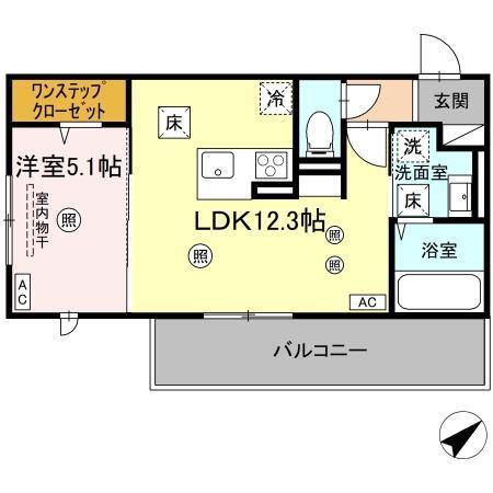 SARASA（102） 間取り図画像