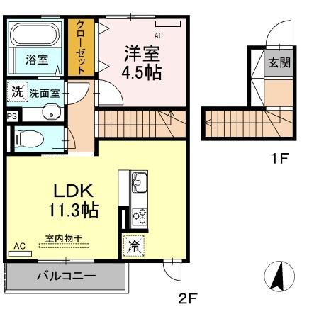 セジュール本妙寺（203） 間取り図画像