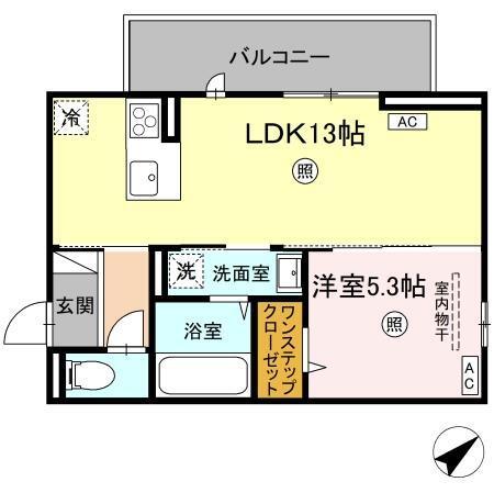 SARASA（201） 間取り図画像