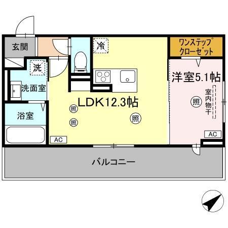 SARASA（302） 間取り図画像