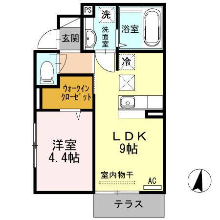ヴァンヴェールⅡ（101） 間取り図画像