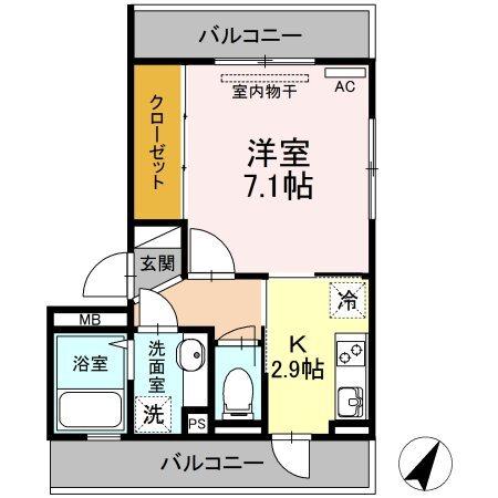 D-room本荘（201） 間取り図画像