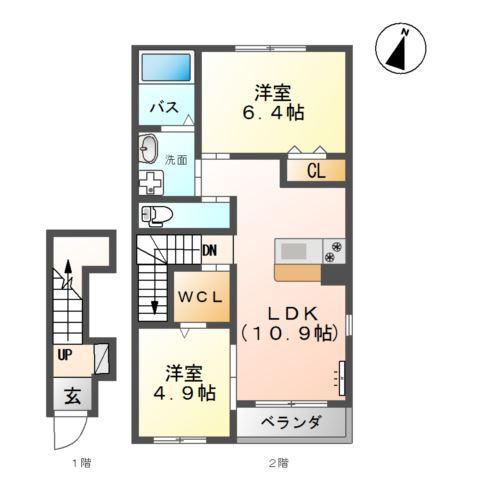 プランドール．Ｋ 間取り図画像