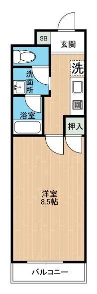 プランドール島崎（0207） 間取り図画像