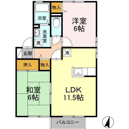 ガーデンコートみずき台　B棟（216） 間取り図画像