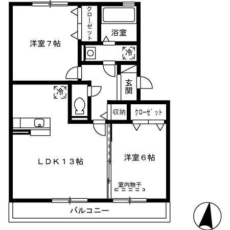 エスペラール（202） 間取り図画像