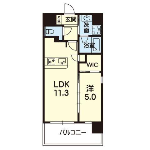 K-Smart新大江（801） 間取り図画像