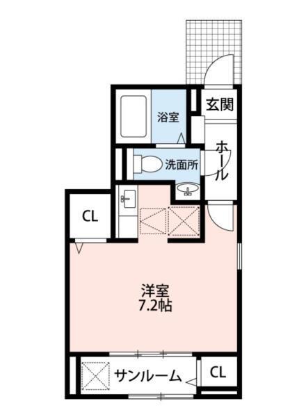 ラ・ペジーブル新大江（101） 間取り図画像