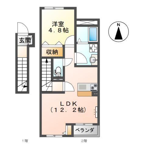 クオーレ津浦町 間取り図画像