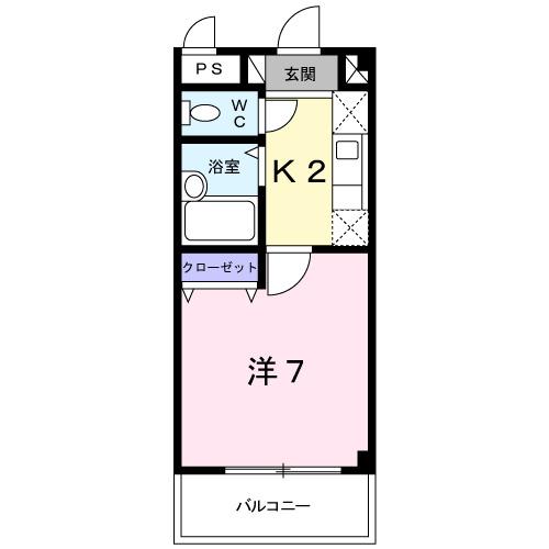 サニーフラッツＨＲ（303） 間取り図画像