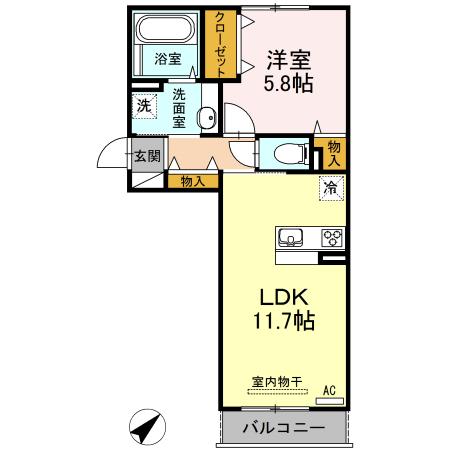ビブロスポンテ（303） 間取り図画像
