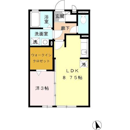 セント・ビラ田中（101） 間取り図画像
