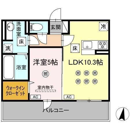 （仮称）D-ROOM琴平1丁目（105） 間取り図画像