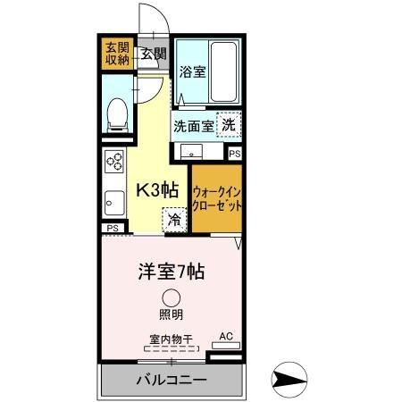 インペリアルコート（203） 間取り図画像