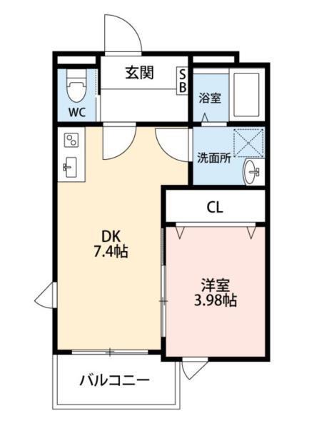 シャロム西子飼（303） 間取り図画像
