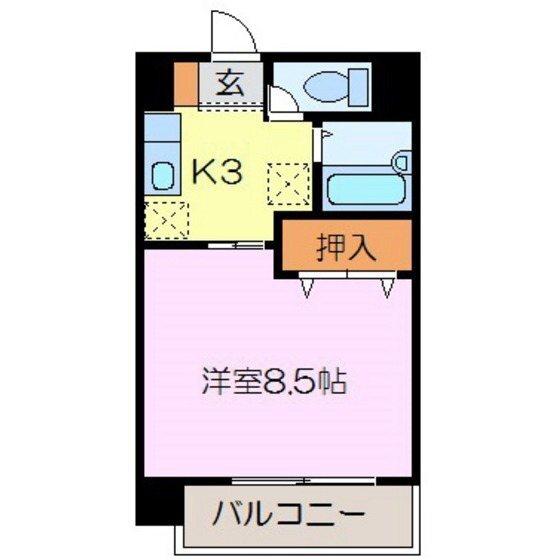 グラスリード（405） 間取り図画像