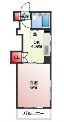 シハラマンションAビルド（501） 間取り図画像