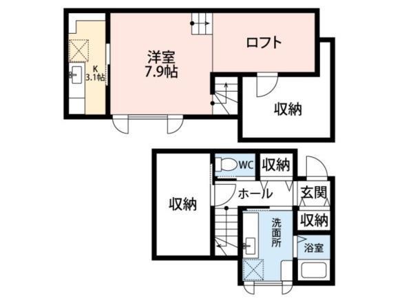 Ｂｌｅｕ　Ｃｉｅｌ（203） 間取り図画像
