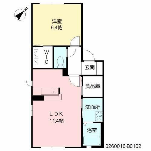 シャトーグローリー　B棟（102） 間取り図画像