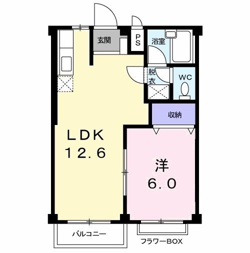 メモリーハイツＭⅡ（203） 間取り図画像