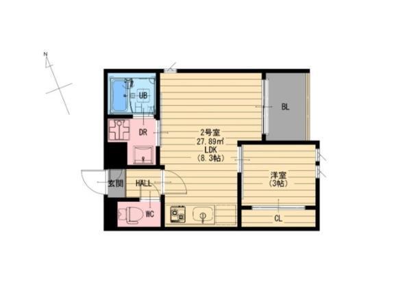 R-smart花園（302） 間取り図画像