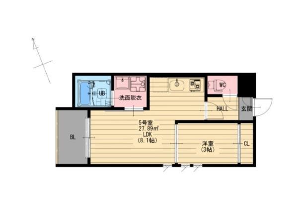R-smart花園（205） 間取り図画像