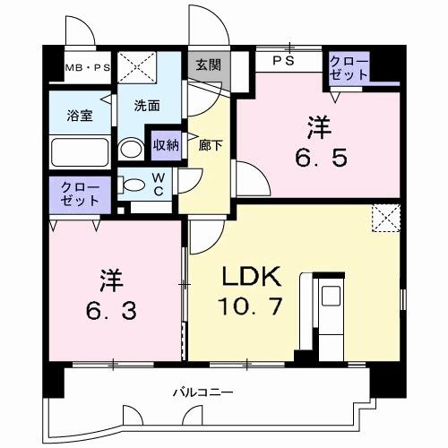 ブリランテピアッツァ（501） 間取り図画像