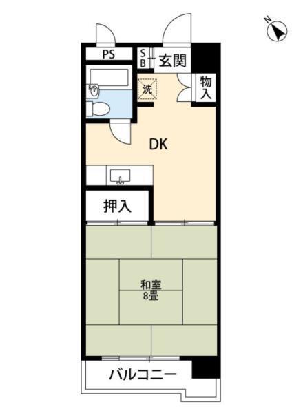 キングドム九品寺（0503） 間取り図画像