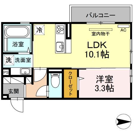 コンフォール（303） 間取り図画像