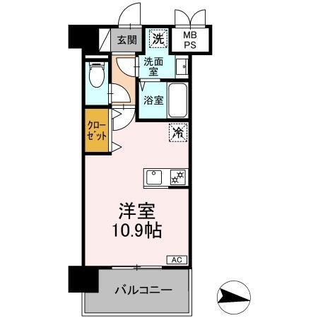 ＳＱＵＡＲＥ光の森駅前（302） 間取り図画像