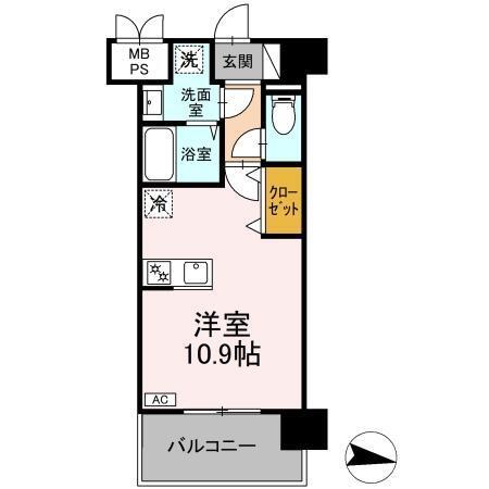 ＳＱＵＡＲＥ光の森駅前（303） 間取り図画像