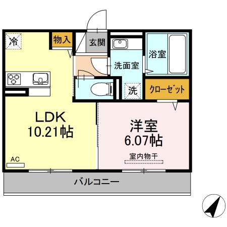 メゾンけやき通り（205） 間取り図画像